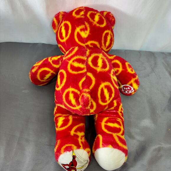 Build A Bear The Flash DC Comics Teddy Bear Plush Justice League BAB Workshop - Picture 3 of 4